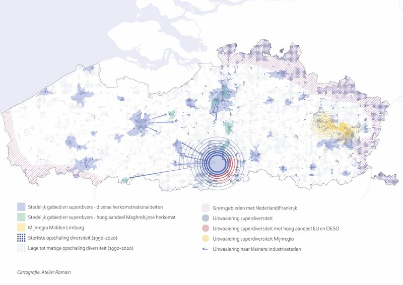 Kaart uit Atlas Superdiversiteit